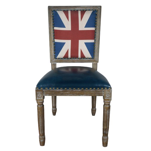 Кресло Union Jack Pattern III Коричневый Синий Кресло Union Jack Pattern III Коричневый Синий в Рязани | Loft Concept
