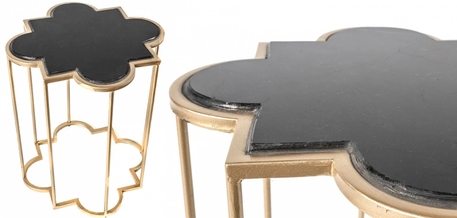 Приставной стол Marble Countertop gold Приставной стол Marble Countertop gold - Loft-Concept в Рязани