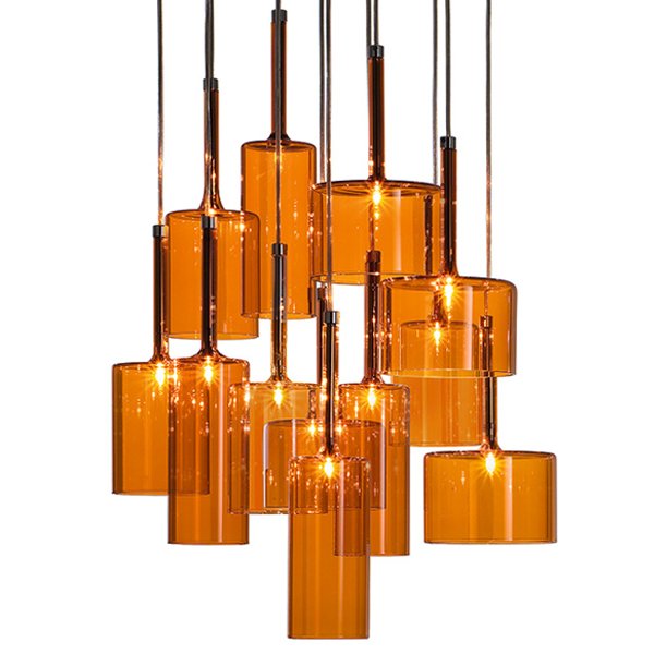 Люстра AXO Light Spillray Suspension Lamp Оранжевое Стекло Стекло Рубин Прозрачное Стекло Стекло Смок Люстра AXO Light Spillray Suspension Lamp Оранжевое Стекло Стекло Рубин Прозрачное Стекло Стекло Смок в Рязани | Loft Concept