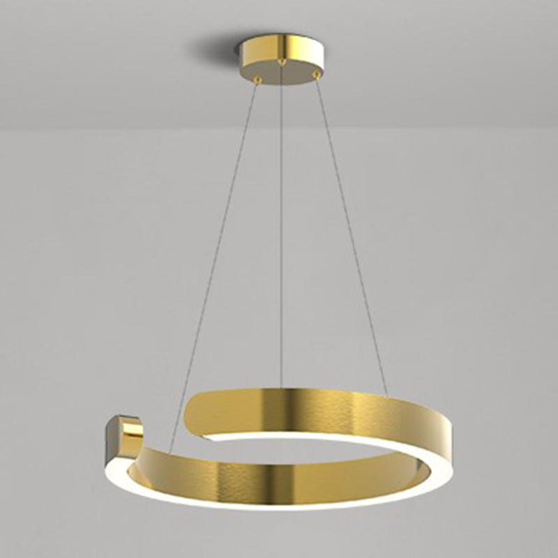 Дизайнерский Светодиодный Светильник Горизонтальное Кольцо Golden Horizontal Ring Глянцевое золото Дизайнерский Светодиодный Светильник Горизонтальное Кольцо Golden Horizontal Ring Глянцевое золото в Рязани | Loft Concept