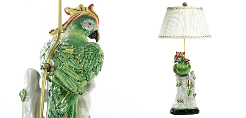 Настольная лампа Green Parrot Lamp Настольная лампа Green Parrot Lamp - Loft-Concept в Рязани