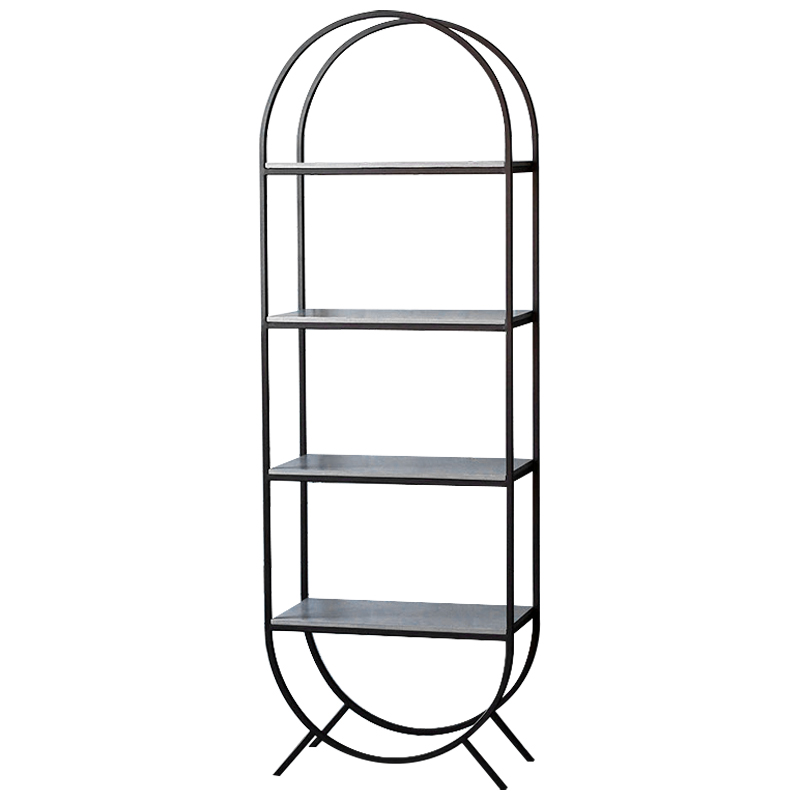 Стеллаж Hugo Industrial Metal Rust Rack Черный Серый Стеллаж Hugo Industrial Metal Rust Rack Черный Серый в Рязани | Loft Concept