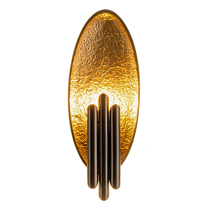 Бра Corrugation Gold Черный Золотой Бра Corrugation Gold Черный Золотой в Рязани | Loft Concept