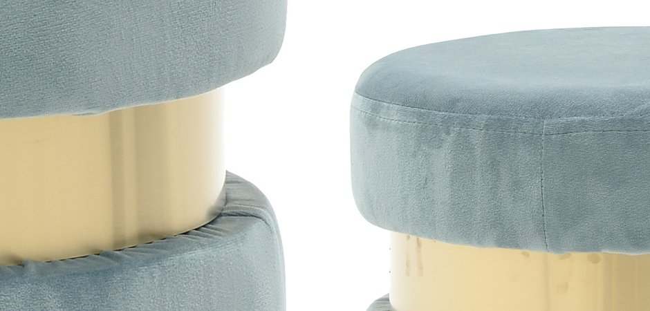 Пуф Golden Belt Pale Blue Пуф Golden Belt Pale Blue - Loft-Concept в Рязани