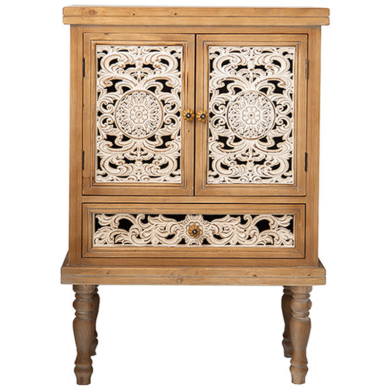 Шкаф Zephyrine Provence Cabinet Белый Древесина Шкаф Zephyrine Provence Cabinet Белый Древесина в Рязани | Loft Concept
