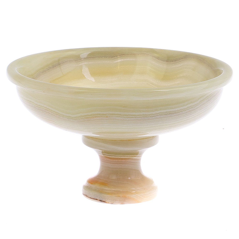 Фруктовница из натурального камня Оникс Natural Stone Fruit Bowls Желтый Белый Фруктовница из натурального камня Оникс Natural Stone Fruit Bowls Желтый Белый в Рязани | Loft Concept
