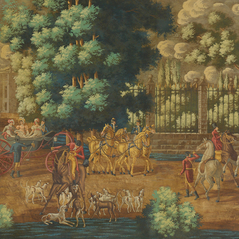 Обои ручная роспись La Chasse de Compiègne Jacquemart on antique Обои ручная роспись La Chasse de Compiègne Jacquemart on antique в Рязани | Loft Concept