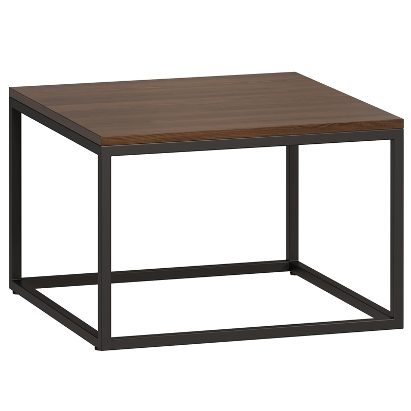 Кофейный стол Industrial Oak Philomel Coffee Table square Коричневый Черный Кофейный стол Industrial Oak Philomel Coffee Table square Коричневый Черный в Рязани | Loft Concept