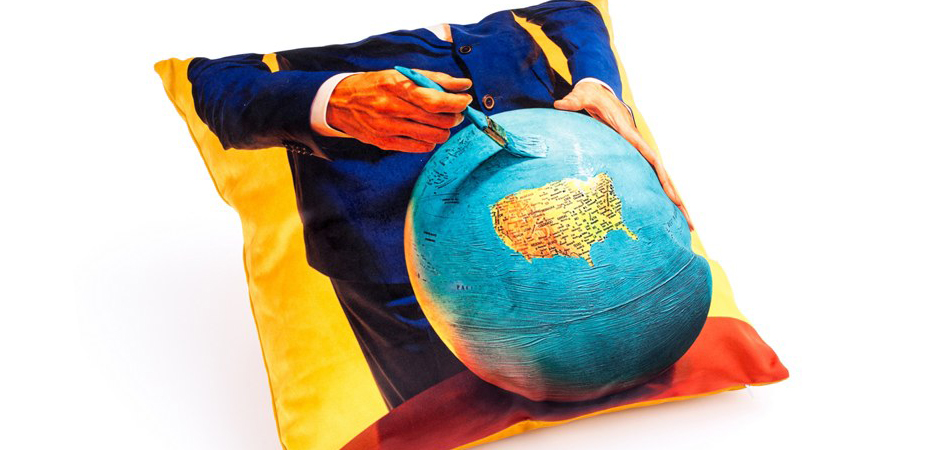 Подушка Seletti Cushion Globe Design Toiletpaper Подушка Seletti Cushion Globe Design Toiletpaper - Loft-Concept в Рязани