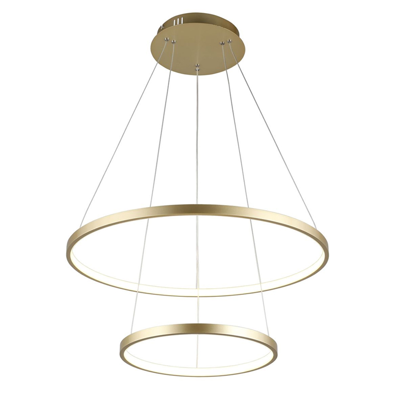 Люстра Ring Horizontal Double Gold Золотой Люстра Ring Horizontal Double Gold Золотой в Рязани | Loft Concept