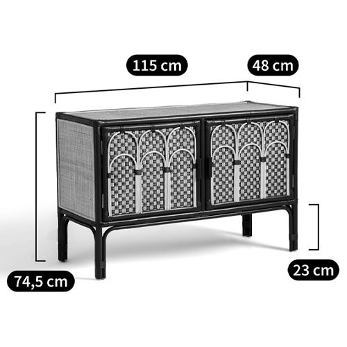 Комод для посуды из ротанга Felice Rattan Green Комод для посуды из ротанга Felice Rattan Green в Рязани