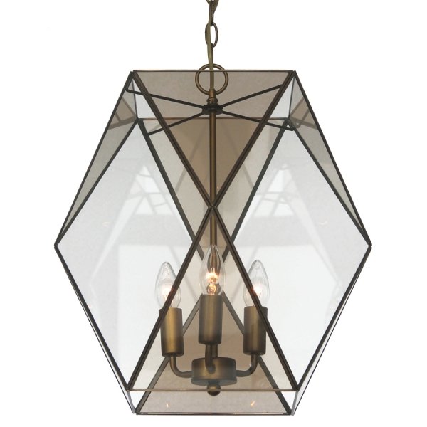 Подвесной светильник Rombius Pendant large III brandy glass Темная бронза винтаж Подвесной светильник Rombius Pendant large III brandy glass Темная бронза винтаж в Рязани | Loft Concept