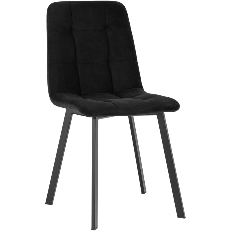 Стул NANCY S Chair Черный Велюр Черный Стул NANCY S Chair Черный Велюр Черный в Рязани | Loft Concept