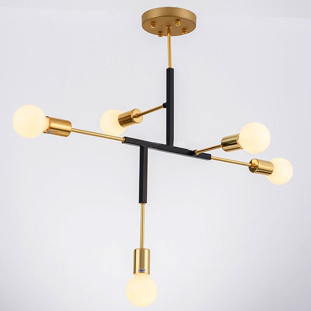 Светильник CLIFF SUSPENSION LAMP black Золотой Черный Светильник CLIFF SUSPENSION LAMP black Золотой Черный в Рязани | Loft Concept