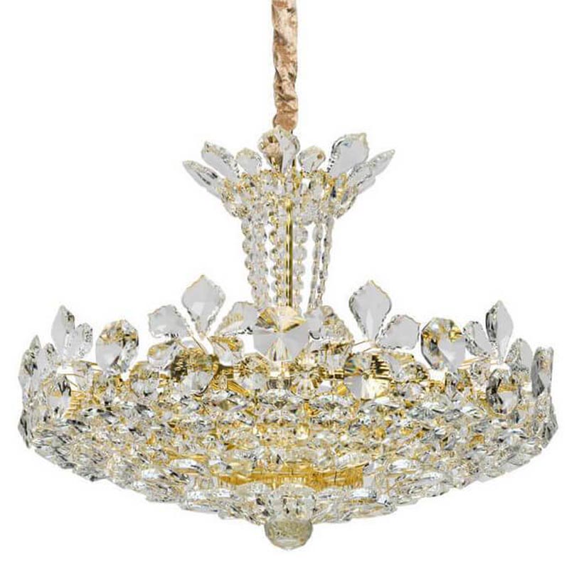 Люстра Griselda Crystal Chandelier gold Золотой Прозрачный Люстра Griselda Crystal Chandelier gold Золотой Прозрачный в Рязани | Loft Concept