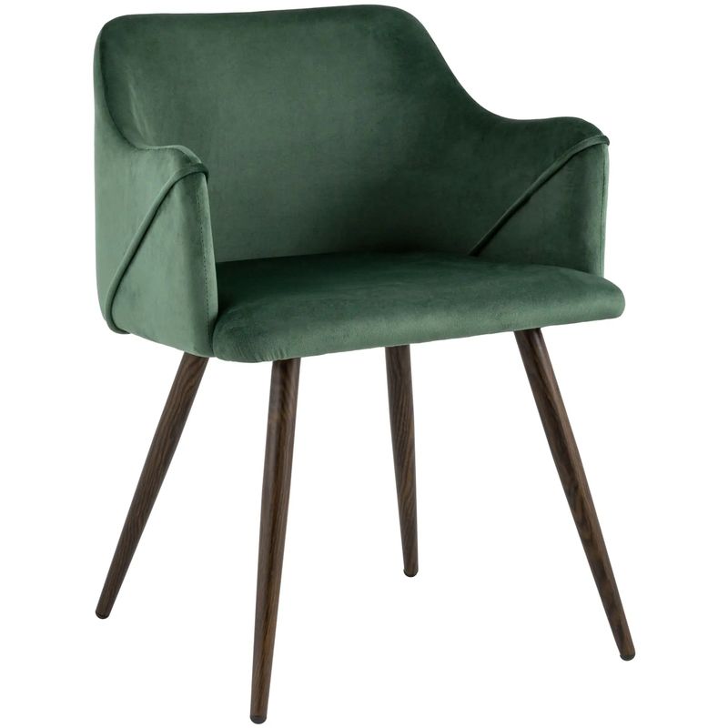 Стул Monarch Chair Зеленый Велюр Зеленый Коричневый Стул Monarch Chair Зеленый Велюр Зеленый Коричневый в Рязани | Loft Concept