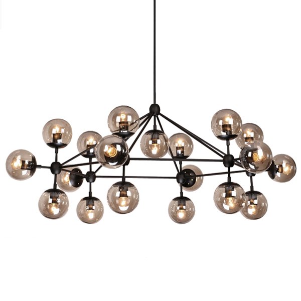 Люстра Modo Chandelier 19 Globes Дымчатый (Smoke) в Рязани | Loft Concept 