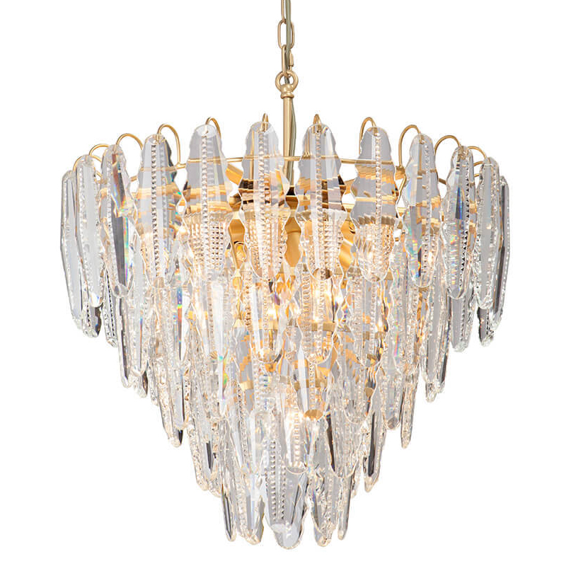 Люстра Maogan Textured Chandelier Золотой Прозрачный (Transparent) Люстра Maogan Textured Chandelier Золотой Прозрачный (Transparent) в Рязани | Loft Concept
