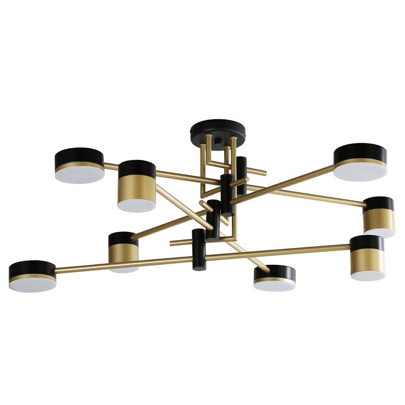 Светодиодная люстра Maxine Light 8 ламп Белый Золотой Черный Светодиодная люстра Maxine Light 8 ламп Белый Золотой Черный в Рязани | Loft Concept