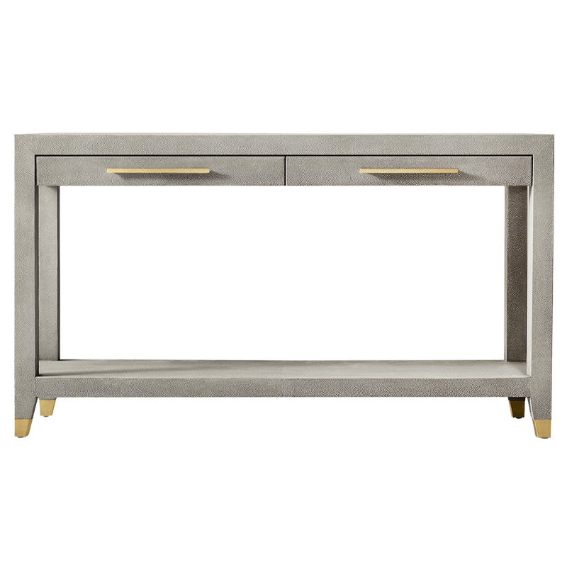 Charles Stingray Texture Console Grey Консоль скат Золотой Серый в Рязани | Loft Concept 