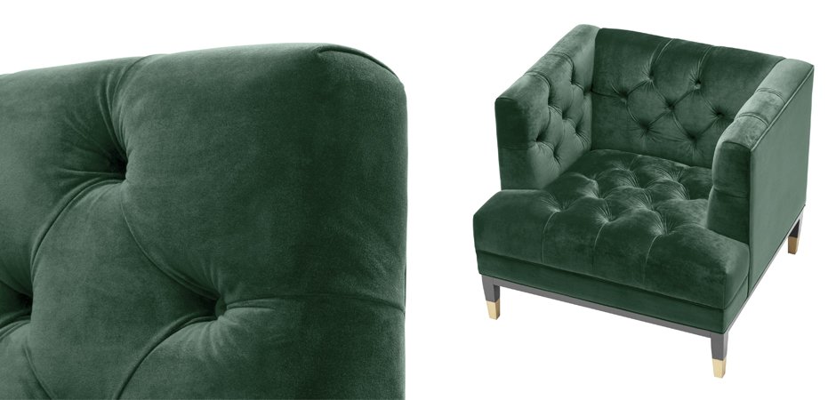 Кресло Eichholtz Chair Castelle Green Кресло Eichholtz Chair Castelle Green - Loft-Concept в Рязани