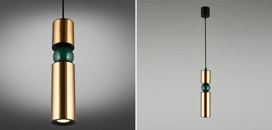 Подвесной светильник Lee Broom Fulcrum Золото и Зеленый цвет Подвесной светильник Lee Broom Fulcrum Золото и Зеленый цвет - Loft-Concept в Рязани