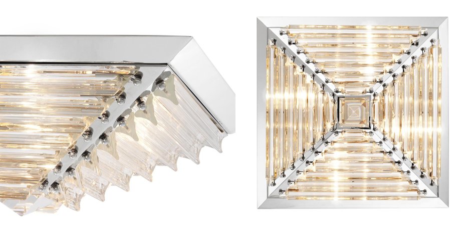 Потолочный светильник Eichholtz Ceiling Lamp Eden Nickel Потолочный светильник Eichholtz Ceiling Lamp Eden Nickel - Loft-Concept в Рязани