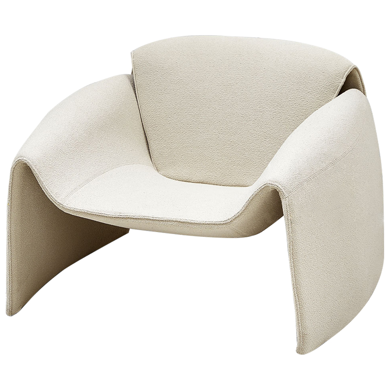 Кресло бежевое в стиле минимализм Chani Beige Armchair Бежевый Кресло бежевое в стиле минимализм Chani Beige Armchair Бежевый в Рязани | Loft Concept