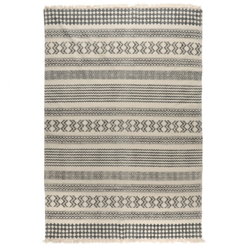 Ковер Halfani Carpet 100% хлопок Серый Синий Ковер Halfani Carpet 100% хлопок Серый Синий в Рязани | Loft Concept