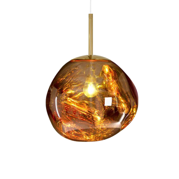 Подвесной светильник Tom Dixon Melt Pendant Gold Золотой Янтарь (Amber) в Рязани | Loft Concept 