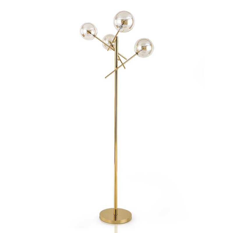 Торшер Gallotti & Radice Bolle floor lamp Золотой Дымчатый (Smoke) Торшер Gallotti & Radice Bolle floor lamp Золотой Дымчатый (Smoke) в Рязани | Loft Concept