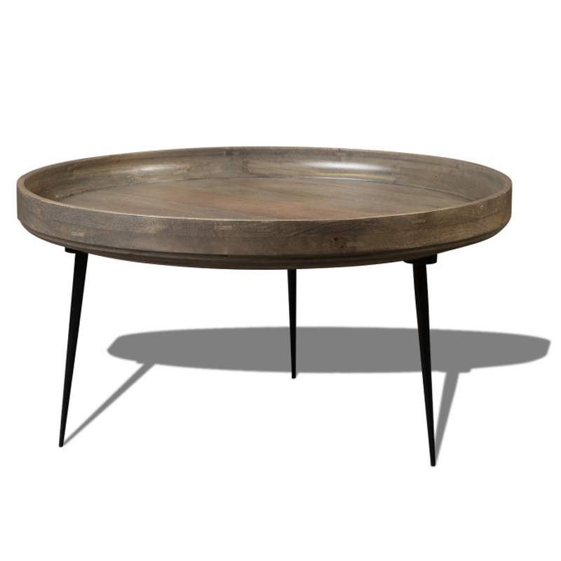 Кофейный стол Davidson Coffee Table platinum 40 Серый Черный Кофейный стол Davidson Coffee Table platinum 40 Серый Черный в Рязани | Loft Concept