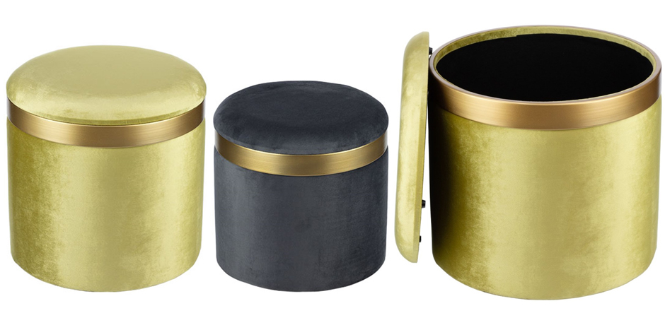 Пуф Golden Belt Pistachio фисташковый Пуф Golden Belt Pistachio фисташковый - Loft-Concept в Рязани