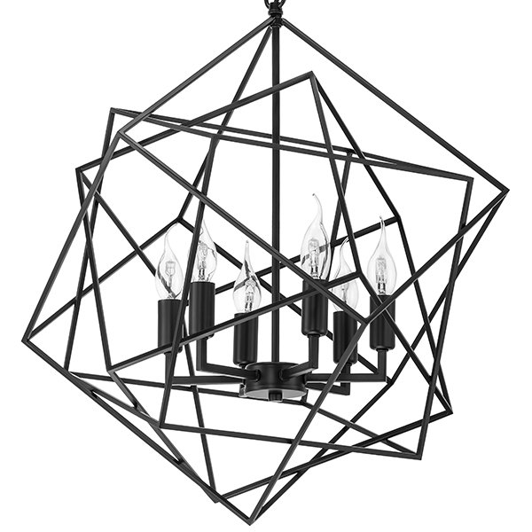 Люстра CUBIST Chandelier Black Черный в Рязани | Loft Concept 