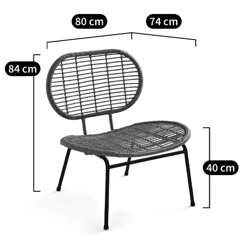 Садовое кресло из искусственного ротанга Mills Rattan Wicker Chair Садовое кресло из искусственного ротанга Mills Rattan Wicker Chair в Рязани