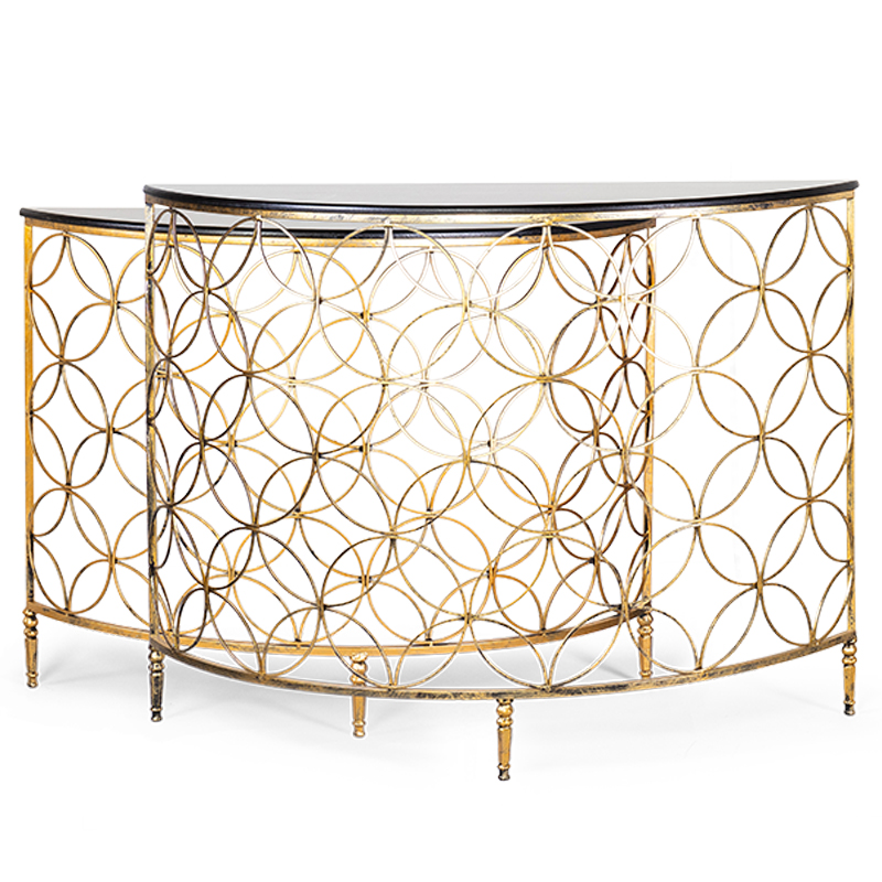 Комплект консолей Gold Lace Console Золотой Комплект консолей Gold Lace Console Золотой в Рязани | Loft Concept