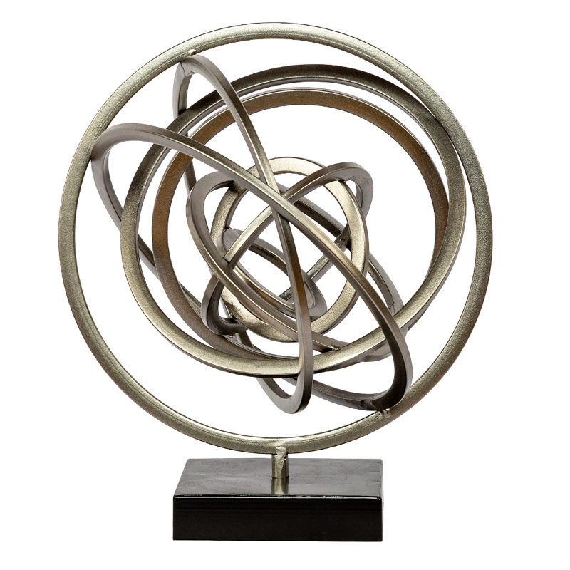 Статуэтка Sphere Sundial ring plexus Черный Серый Статуэтка Sphere Sundial ring plexus Черный Серый в Рязани | Loft Concept