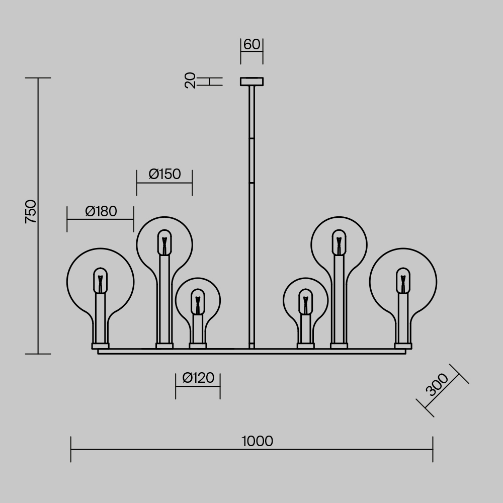 Люстра подвесная Status Е14 в Рязани