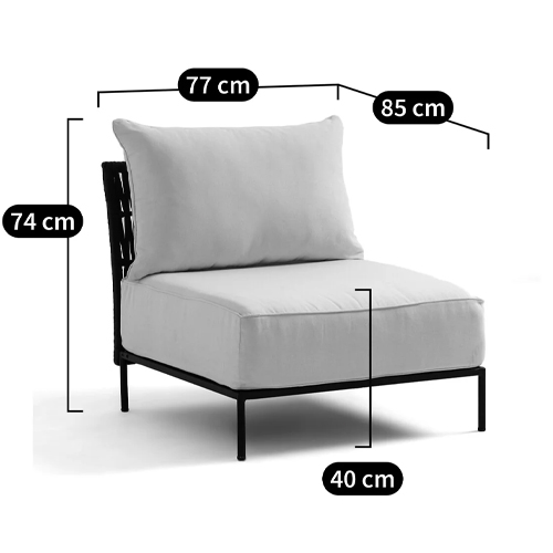 Уличное кресло Alaric Armchair Black Уличное кресло Alaric Armchair Black в Рязани