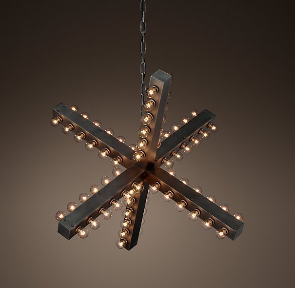Люстра Nero Chandelier 97 Черный в Рязани | Loft Concept 