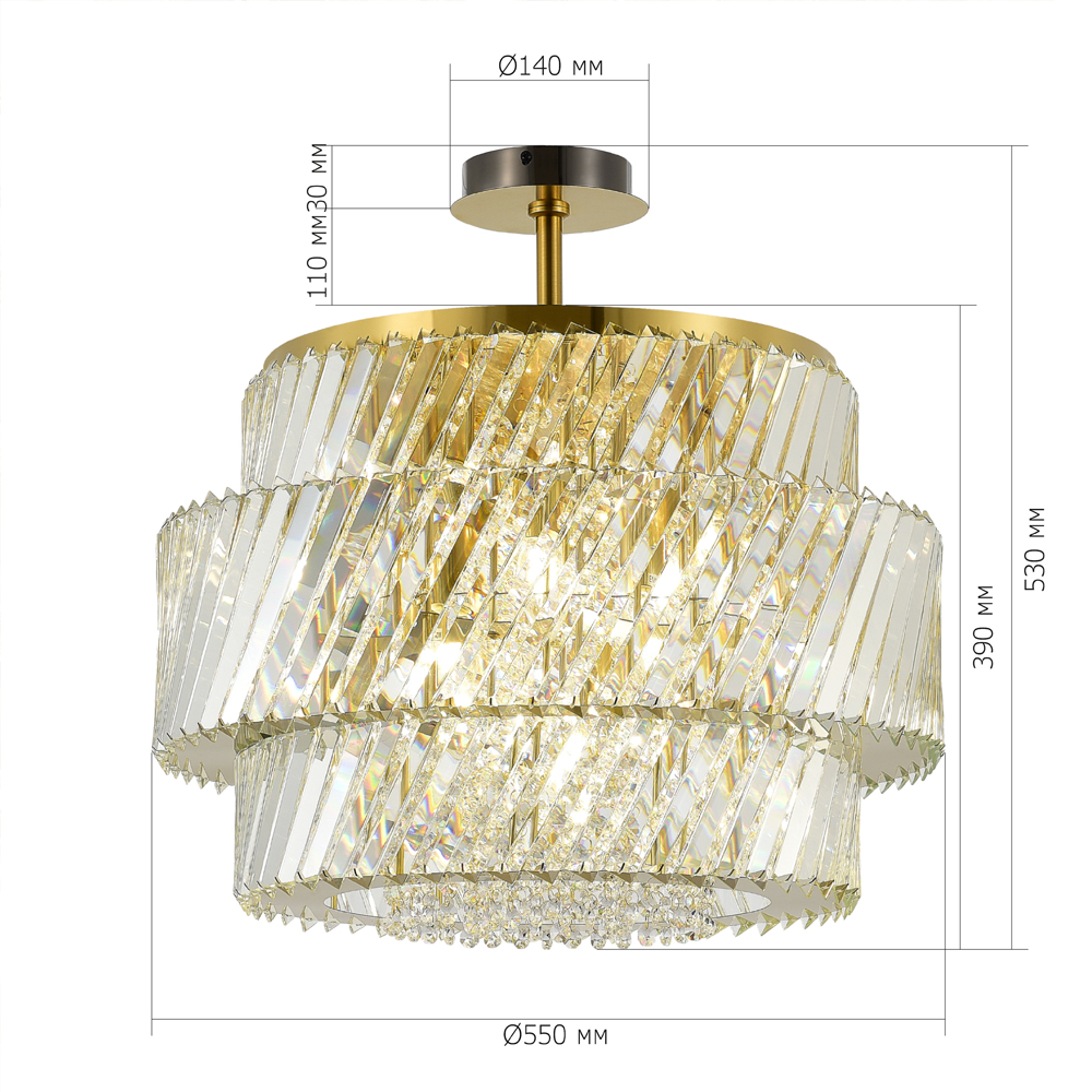 Потолочный светильник в классическом обрамлении Light Connoisseurs Beauty в Рязани