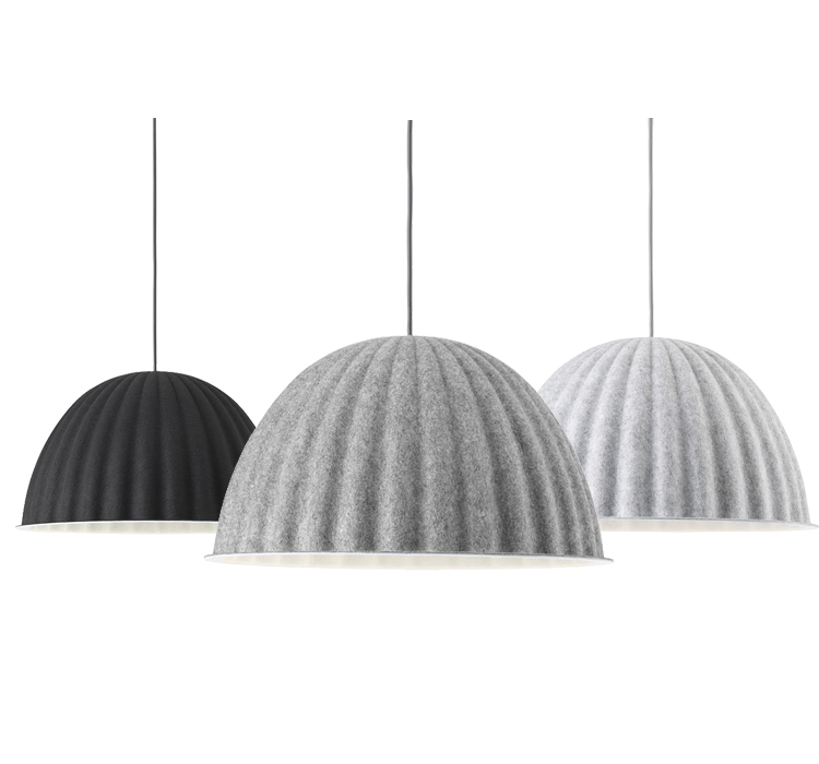 Светильник подвесной MUUTO Under the bell Светло-серый Серый Графитовый Светильник подвесной MUUTO Under the bell Светло-серый Серый Графитовый в Рязани | Loft Concept