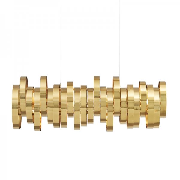 Люстра Brass Belts Chandelier Латунь Люстра Brass Belts Chandelier Латунь в Рязани | Loft Concept