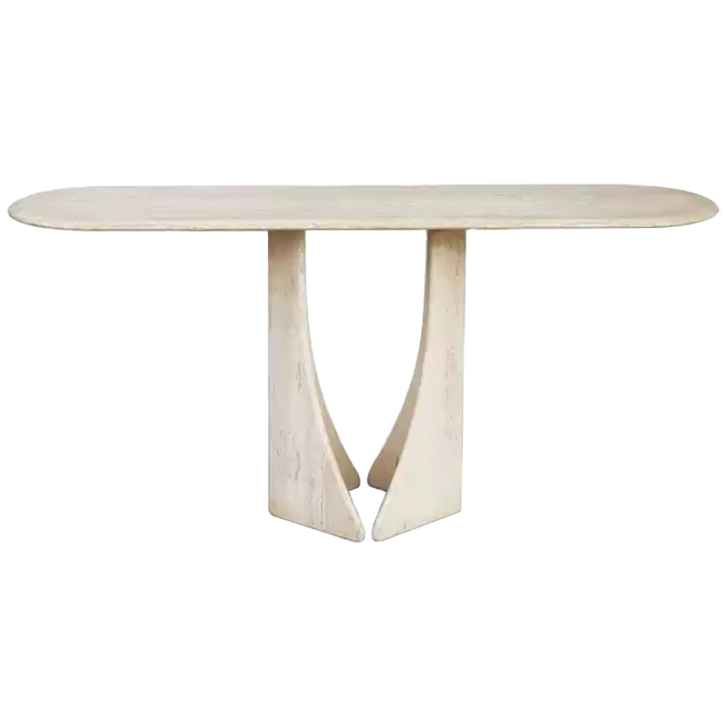Консоль Isobel Travertine Console Бежевый Консоль Isobel Travertine Console Бежевый в Рязани | Loft Concept