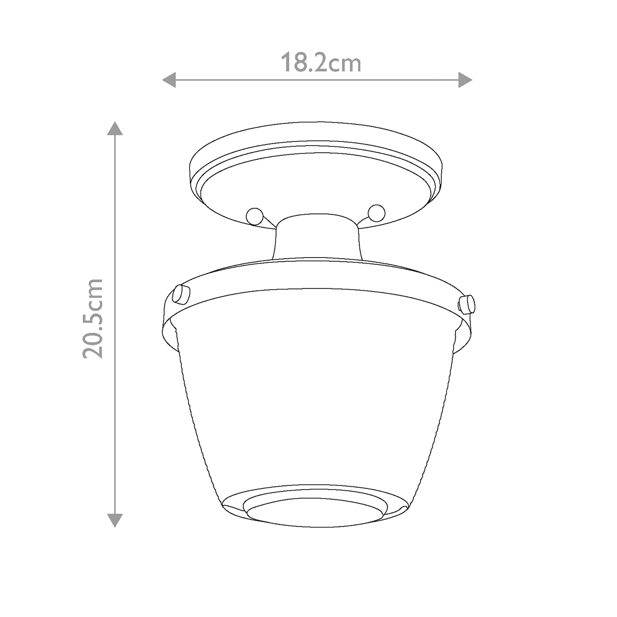 Потолочный светильник для ванных комнат с плафоном из прессованного фактурного стекла Quoizel в Рязани