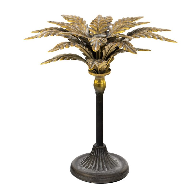 Подсвечник Tropical Forest gold & black пальма Черный Золотой Подсвечник Tropical Forest gold & black пальма Черный Золотой в Рязани | Loft Concept