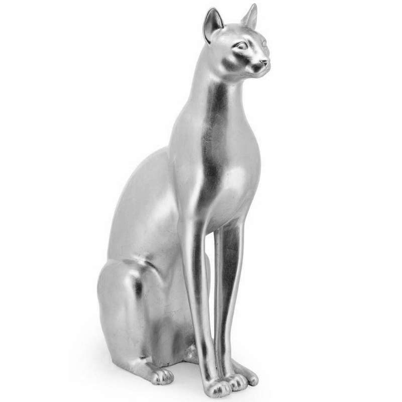 Статуэтка Abhika Egyptian Cat Silver Серебряный Статуэтка Abhika Egyptian Cat Silver Серебряный в Рязани | Loft Concept