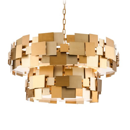 Люстра Gold Plate Chandelier 8 Люстра Gold Plate Chandelier 8 в Рязани | Loft Concept