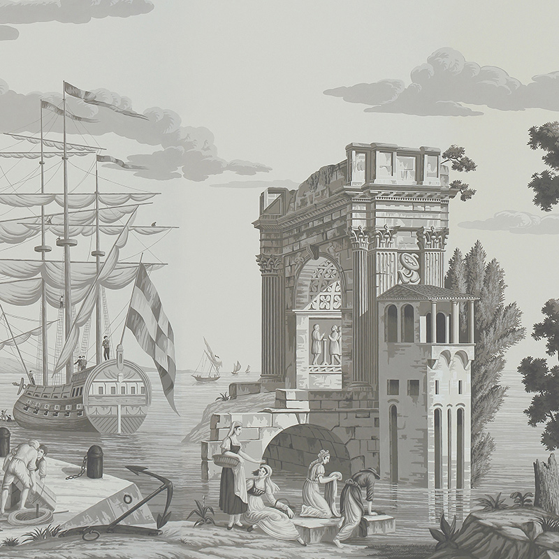 Обои ручная роспись Views of Italy Eau Forte on scenic paper Обои ручная роспись Views of Italy Eau Forte on scenic paper в Рязани | Loft Concept