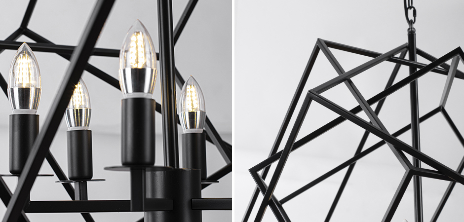 Люстра Cubist Small Chandelier Black Люстра Cubist Small Chandelier Black - Loft-Concept в Рязани